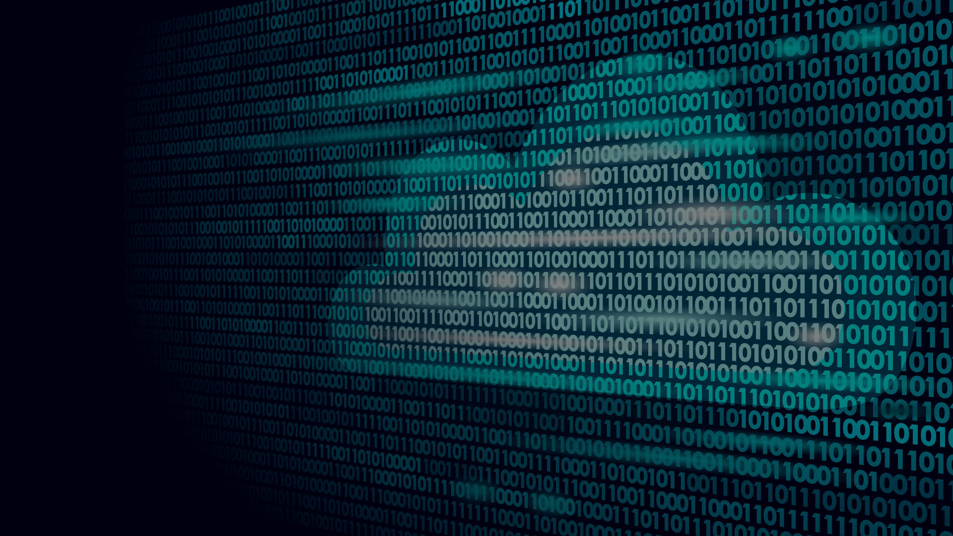 Binary code forming a cloud shape, symbolizing the essence of cloud computing and digital transformation in business operations